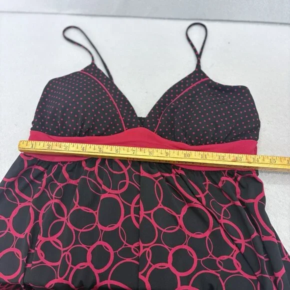 VTG 90's/Y2k My Michelle Babydoll Dress SZ Medium Black Red Whimsigoth Fairy - Picture 7 of 10